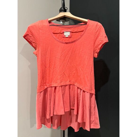 Anthropologie Layered Peplum Top - Picture 2 of 8